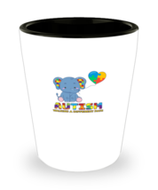Shot Glass Party Funny Autism Elephant Walking A Different Path  - £15.76 GBP