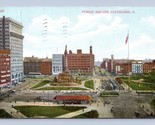 Public Square Birds Eye View Clevelend Ohio OH 1911 DB Postcard O1 - $2.92