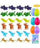 24 Pack Easter Egg Stuffers with Dinosaur Blocks - $19.99