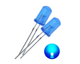 Light Emitting Diodes (25) Blue 5mm Round Diffused LEDs - $6.00 CAD
