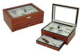 Decorebay Modern Watch and Jewelry Box Storage Organizer Men&#39;s Jewelry Box - $124.99