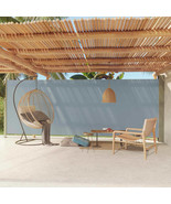  Side Awning Grey Polyester with PU coating 78.7 in x 236.2 in - $204.44 CAD