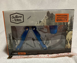 Outdoors by Totes 2-Piece Tool Set - Multi-tool and Tool Key-Fob, Blue - £9.24 GBP