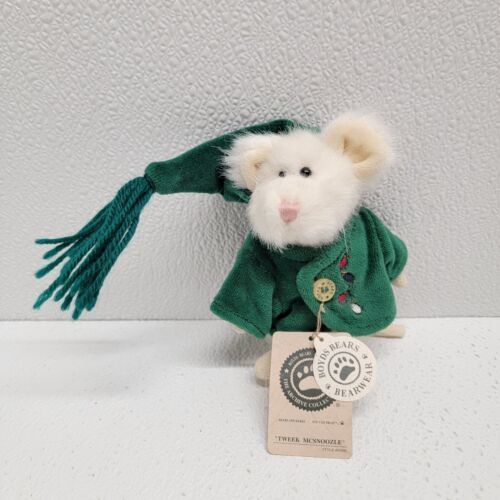 Primary image for Boyds Bears Mouse 5" Tweek Mcsnoozle Plush CHRISTMAS ORNAMENT With Tag
