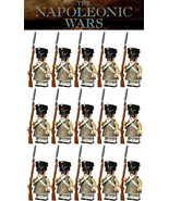 Napoleonic Wars Russian Line Infantry Army Set 15 Minifigures Lot - $408.93 MXN