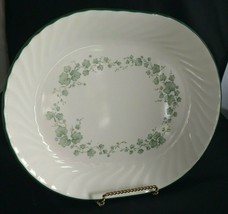 Corelle Callaway Green Ivy Service Platter 12&quot; Oval Swirl by Corning Ware - $25.00