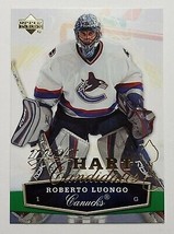 2007 - 2008 Roberto Luongo Upper Deck Mvp Hart Candidates Nhl Hockey Card # HC1 - $4.99