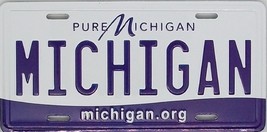 Michigan State License Plate Novelty Fridge Magnet - $7.99