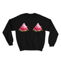 Watermelon Boobs : Gift Sweatshirt Funny Tropical For Her Breasts - £26.42 GBP