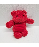 Vintage Animal Alley Red Pig Soft Plush 7&quot; Toys R Us Valentine Stuffed T... - $17.72