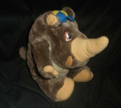 VINTAGE WALLACE BERRIE 1983 RHINO STUFFED ANIMAL PLUSH TOY GRAY MADE IN ... - £18.65 GBP