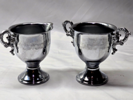 Vintage Silver Trophy Style Sugar &amp; Creamer Set - NOT EPNS, Likely Not S... - $15.98