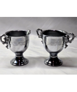 Vintage Silver Trophy Style Sugar &amp; Creamer Set - NOT EPNS, Likely Not S... - $15.98