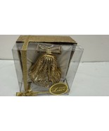 Gold Lace Metal Bell Ornament New - $288.40 MXN