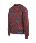 OBEY Men&#39;s Maroon Waffle Flower Thermal L/S T-Shirt - £11.47 GBP
