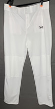 Under Armour Men's XL Utility Relaxed Baseball Pants White/ Black Logo - $12.82