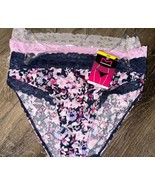 Maidenform ~ 3-Pair Women&#39;s Bikini Underwear Polyester Blend Lace Waist ... - $33.69 CAD