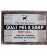 Bates Family Farm Cherry Vanilla Fat and Lye Soap Goat Milk Olive Oil Na... - $9.89