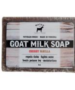 Bates Family Farm Cherry Vanilla Fat and Lye Soap Goat Milk Olive Oil Na... - £7.88 GBP