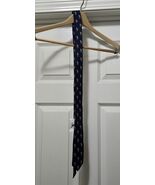 New Disney Parks Navy Blue Mickey Mouse Americana USA Flag Silk Skinny T... - $389.58 MXN