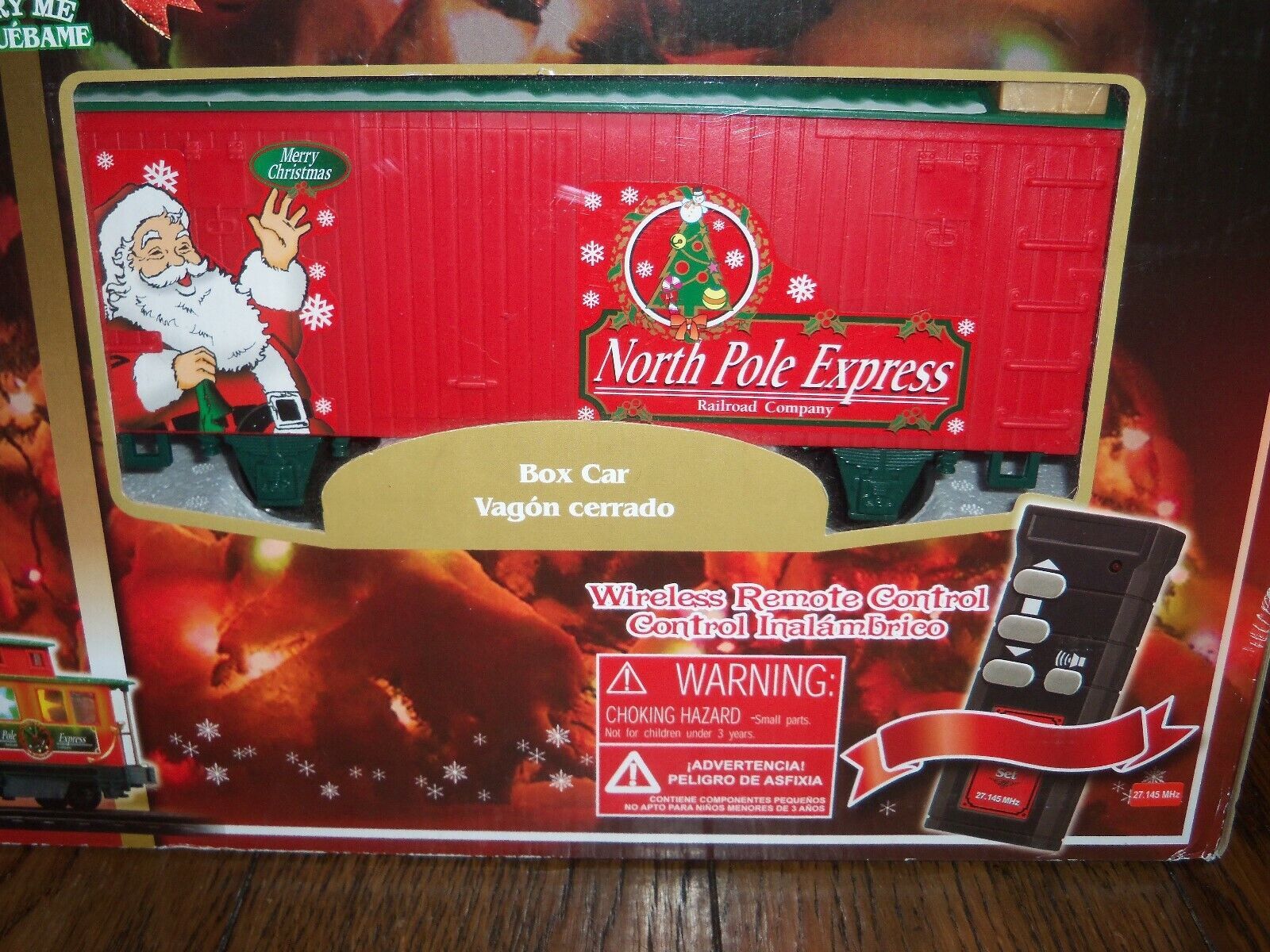 Box Car from North Pole Express Christmas Train Set EZTEC 37297 - $21.99