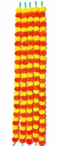Artificial Marigold Flowers Garlands Yellow , Orange Pack of 5 for Decoration - £13.40 GBP