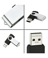 Fast High Performance Classic Swivel 5-Pack USB 2.0 Flash Drive Thumb Drive - $13.59+