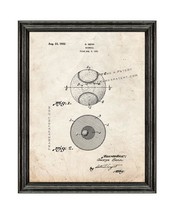 Baseball Patent Print Old Look with Black Wood Frame - $24.95+