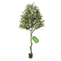 Artificial Olive Tree 7Ft Tall -Olive Trees Artificial Indoor, 84&quot; Faux Olive Tr - £138.28 GBP