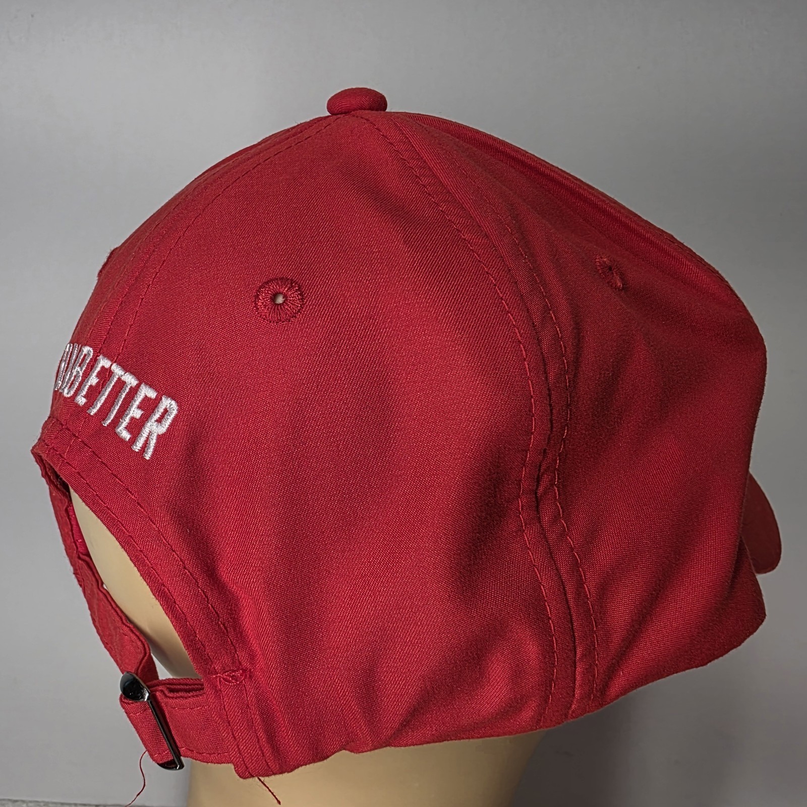 Pair Of Emirates Airline Red White Rim Baseball Cap Adjustable Buckle Hats Item image 11