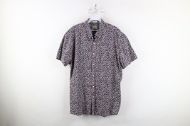 J Crew Mens XL Classic Fit Flower All Over Print Short Sleeve Button Dow... - $34.60