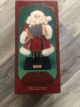 1999 Christmas Fantasy Wonderland Santa Musician Accordion Plays Music A... - £15.49 GBP