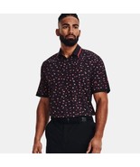 NWT men&#39;s L/large Under Armour Iso-Chill Floral Athletic Golf Polo Shirt - £33.62 GBP