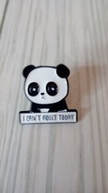 I Can&#39;t Adult Today Panda Pin Small Approx 1 Inch Plastic Pin - $5.93