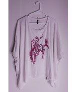 TWO 2 FLY Oversized Butterfly Sleeve Embroidered Western Tunic Women&#39;s S... - $437.24 MXN