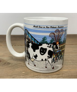 Vintage Mardi Gras Cow Mug Dairy Cows On Beach Scuba Diving Parody 2000 - €11,21 EUR