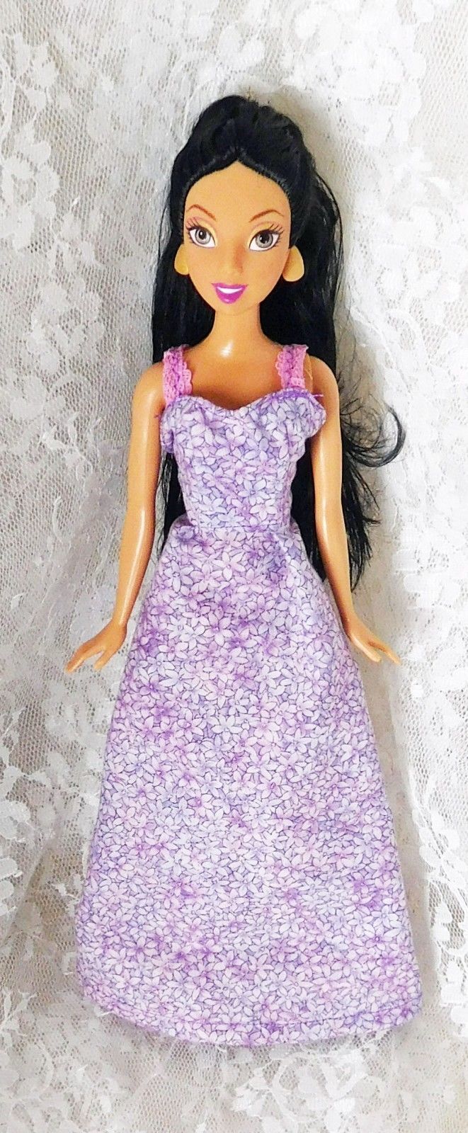 2006 Disney Aladdin "Jasmine" Doll - 11" Beautiful Face - Handmade Dress - Shoes - £7.60 GBP