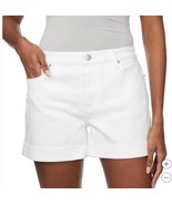 Hudson Womens Denim Shorts White 5-Pockets Stretch High-Rise Belt Loops - $61.73 CAD