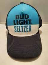 Bud Light Seltzer Beer Trucker Snapback Cap Hat Big Blue American Drink ... - £17.36 GBP