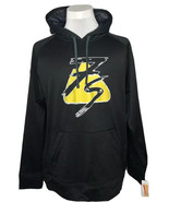 NEW Mens Pennant Sevens 7s Black Yellow Hoodie Mountain Dew Graphic Size XL - $29.69