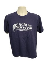 Cycle for Survival Memorial Sloan Kettering Cancer Center Adult L Blue TShirt - £15.27 GBP