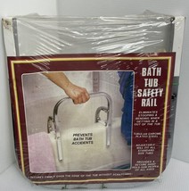 Bathtub Safety Rail - Tubular Chrome Plated Steel - Adjustable To Fit Most Tubs - £14.02 GBP