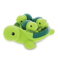 Family Animal Bath Squirters 4 Pc Floating Toys Set - Green Sea Turtle - £28.85 GBP