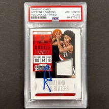 2018-19 Panini Contenders #RT-ASM Anfernee Simons Signed Rookie Card Auto Psa Sl - £159.86 GBP