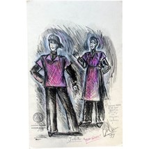 Charles Berliner Costume Designer Illustration Art Villains And Clowns T... - $116.88