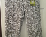 NWT Ladies SWING CONTROL GRAY LEOPARD GOLF ANKLE PANTS - 12 &amp; 14 Pullon ... - $54.99