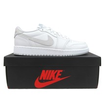 Jordan 1 Low OG GS Size 7Y / Womens Size 8.5 Grey White Sneakers NEW CZ0... - $149.95