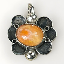 Vintage Sterling Silver and Spiny Oyster PENDANT- Handmade Southwest Design - €52,92 EUR