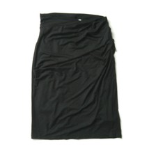 NWT MM. Lafleur Soho Pencil in Black Ruched Stretch Jersey Pull-on Skirt... - $72.00