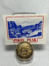 1977 Landmarks Pikes Peak Mountain Landmarks of Colorado Bronze Medal W/ Papers - £23.73 GBP